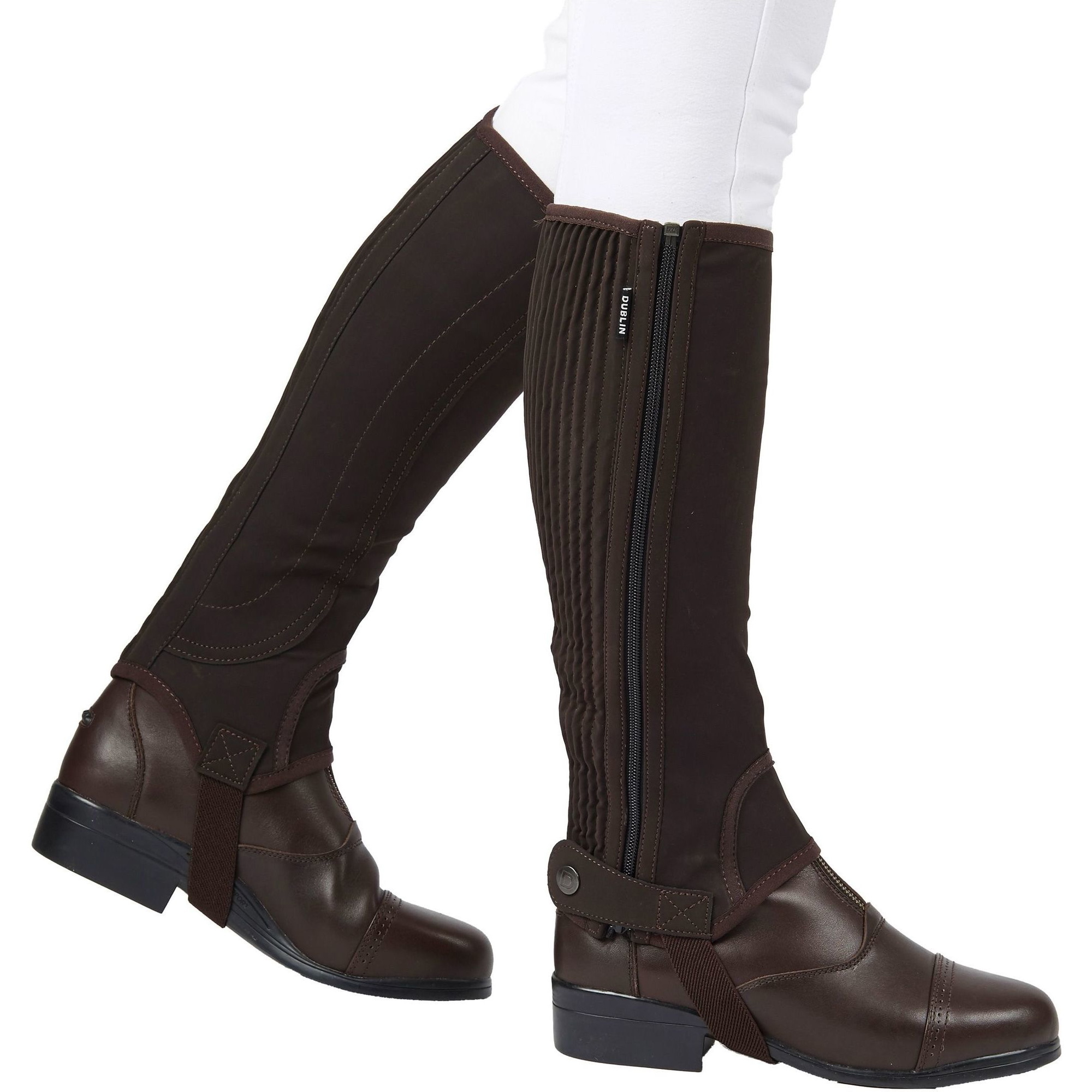 Dublin Womens Easy-Care Half Chaps II 591798 - Brown